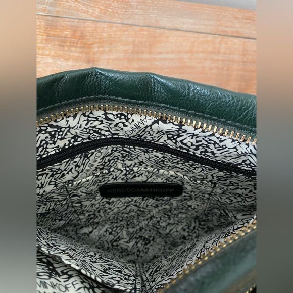 NWOT Rebecca Minkoff Green Leather Handbag - Picture 8 of 15